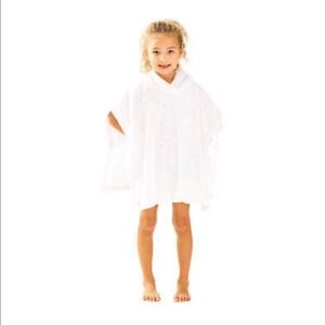 EUC Lilly Pulitzer girls Lyra Cover Up Resort White too Much Bubbly Jacquard 4-5